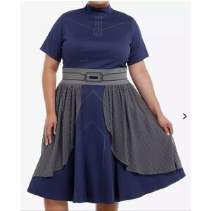 Her Universe Star Wars Ahsoka Tano Retro Dress Blue Nwt Size 20